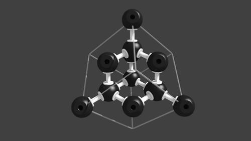 Diamond structure "plastic" model preview image